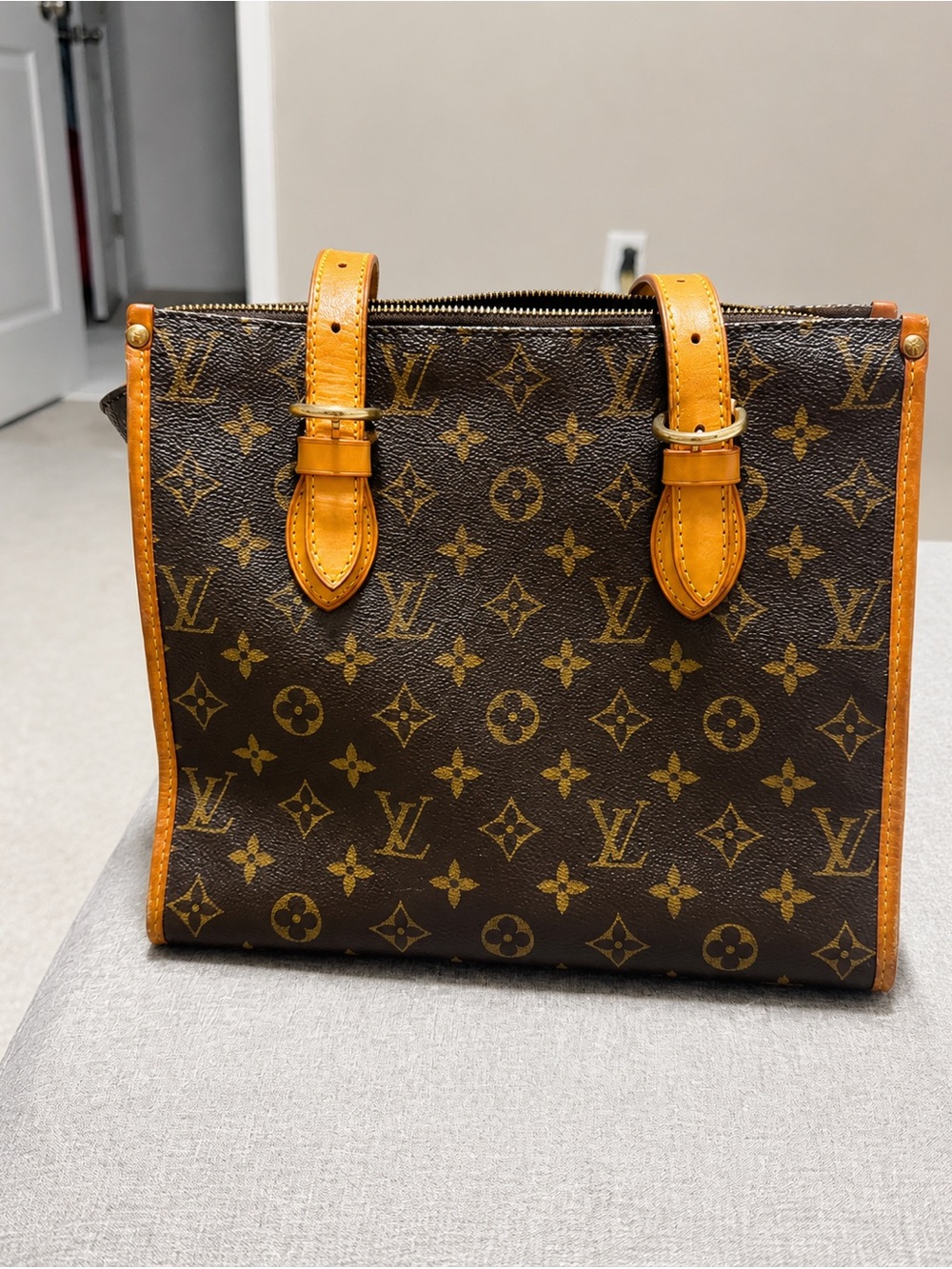 Louis Vuitton Popincourt Haut Monogram Shoulder Tote – Authentic Vintage